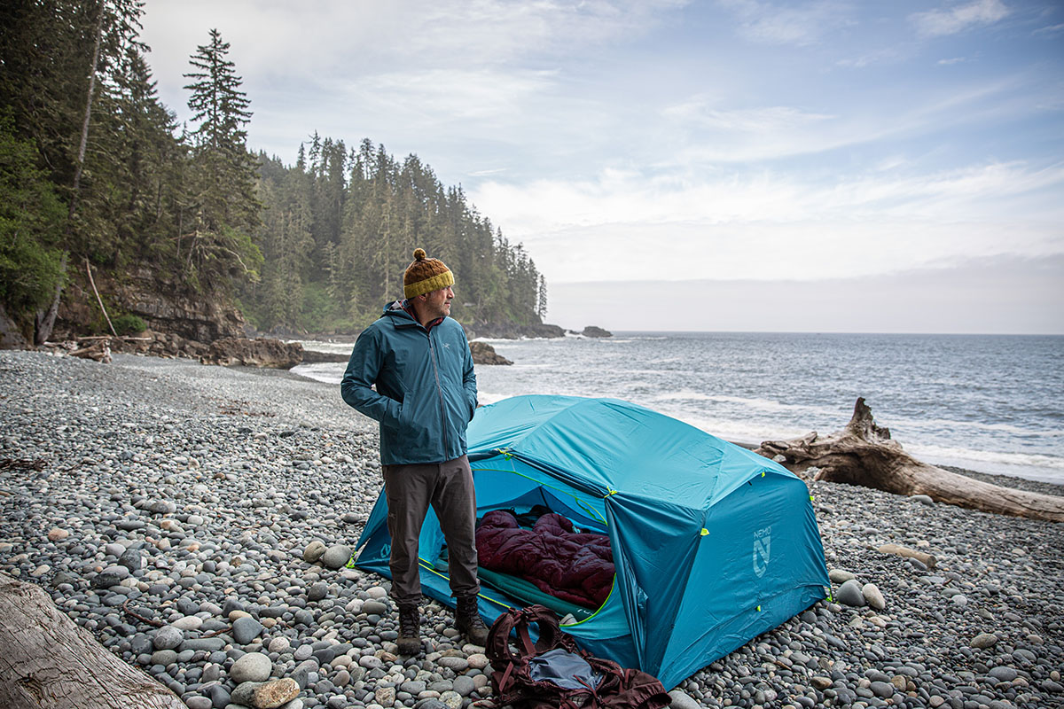 Arc'teryx Ralle Jacket (standing next to Nemo tent)